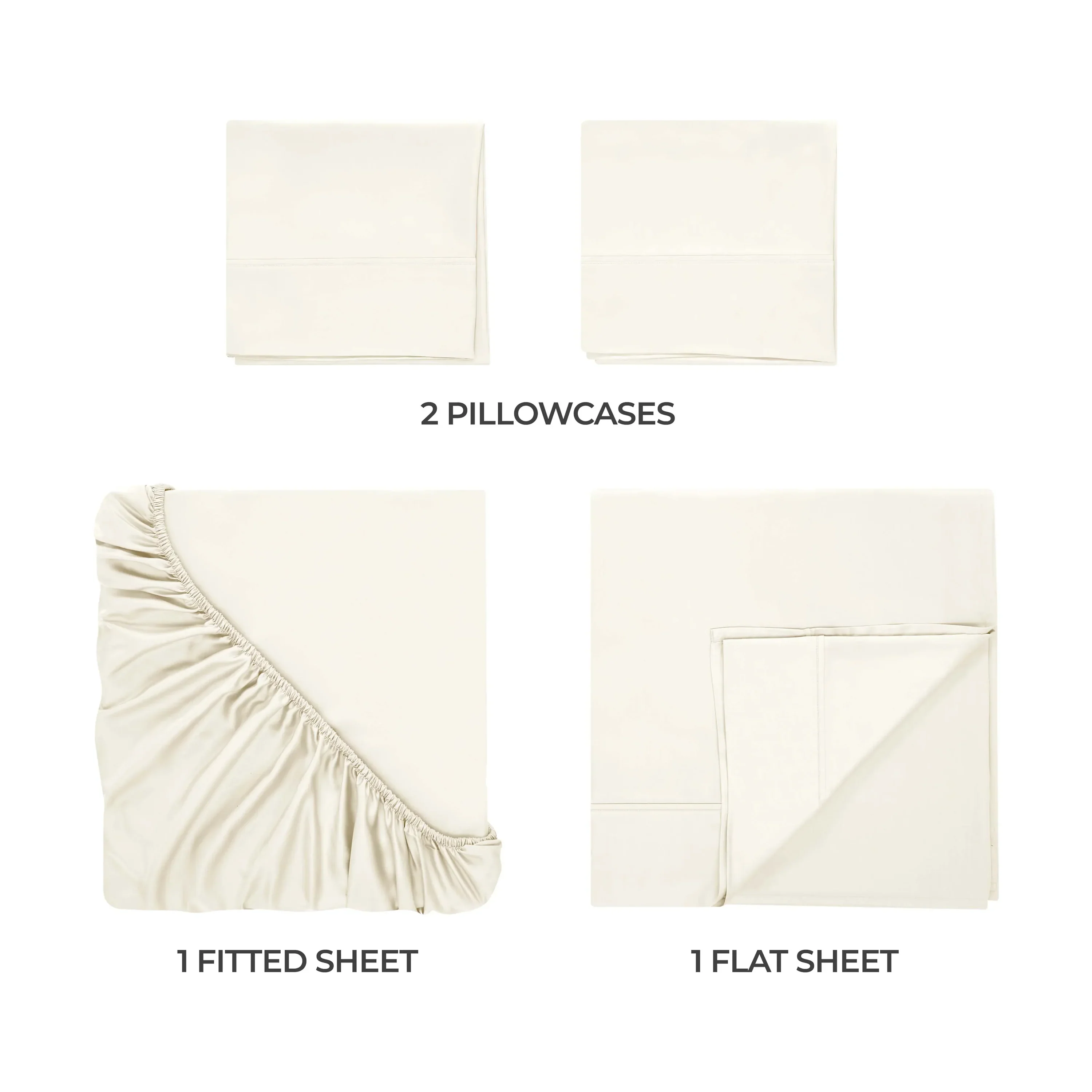 Superior Solid 300 Thread Count Egyptian Cotton Sateen 4-Piece Sheet Set - Image 16
