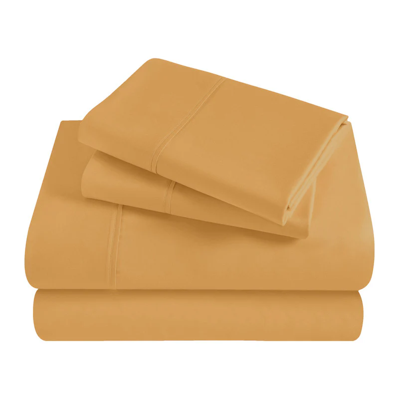 Superior Solid 300 Thread Count Egyptian Cotton Sateen 4-Piece Sheet Set - Image 3