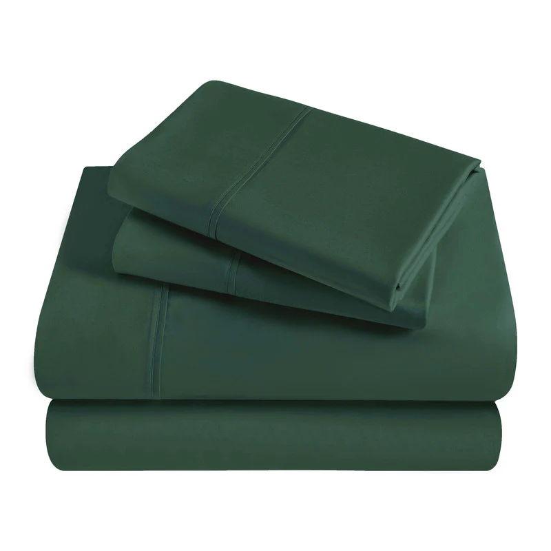Superior Solid 300 Thread Count Egyptian Cotton Sateen 4-Piece Sheet Set - Image 4