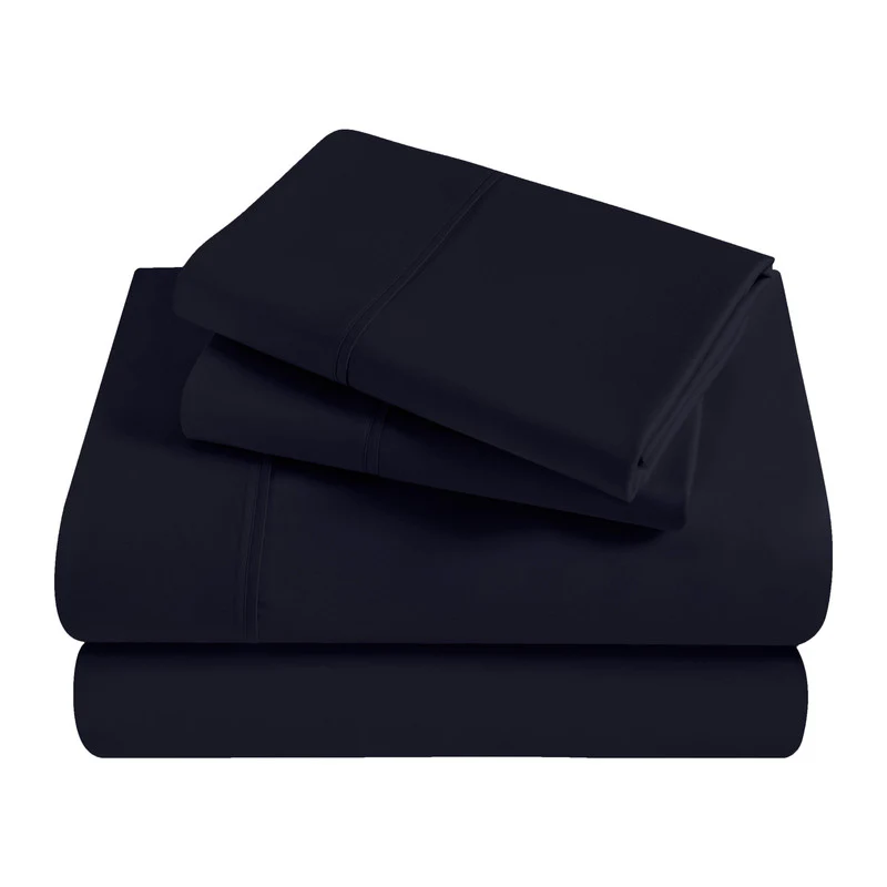Superior Solid 300 Thread Count Egyptian Cotton Sateen 4-Piece Sheet Set - Image 9