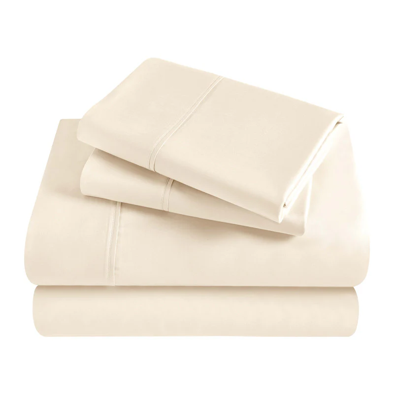 Superior Solid 300 Thread Count Egyptian Cotton Sateen Sheet Set 4-Piece - Image 12