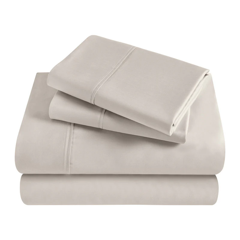 Superior Solid 300 Thread Count Egyptian Cotton Sateen Sheet Set 4-Piece - Image 13