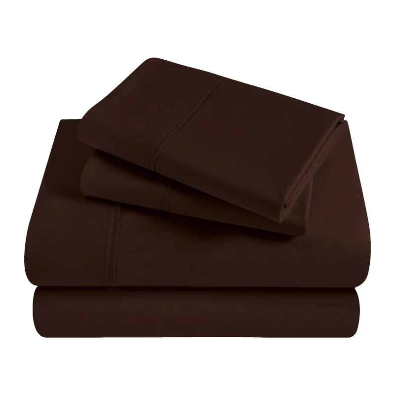 Superior Solid 300 Thread Count Egyptian Cotton Sateen Sheet Set 4-Piece - Image 14