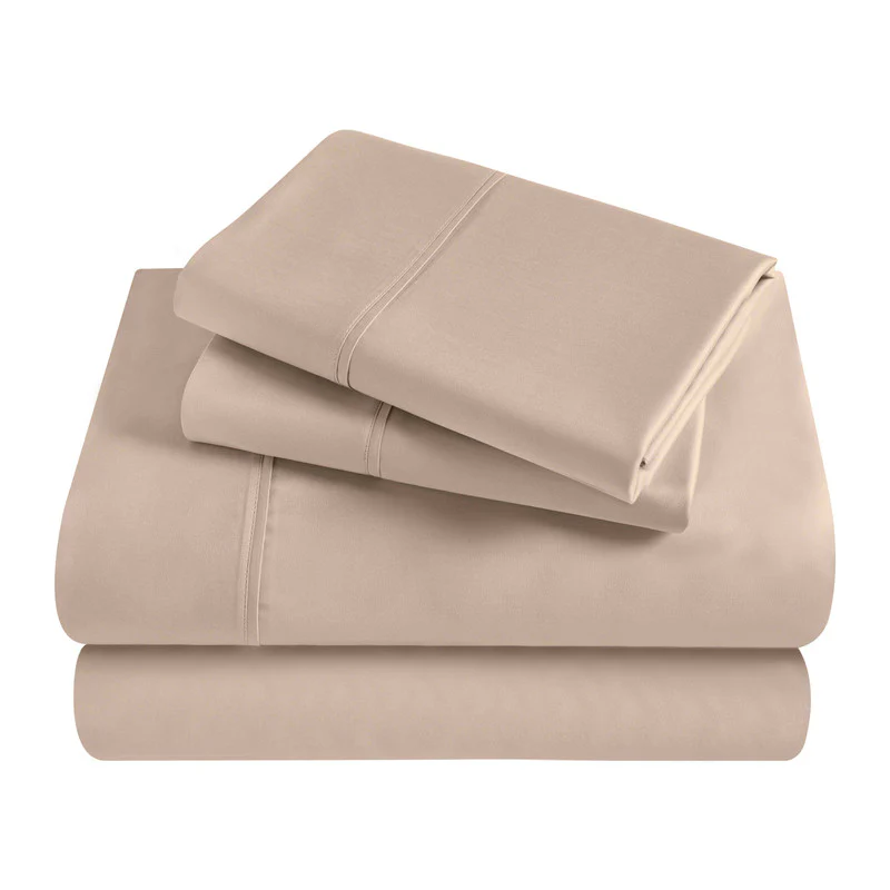 Superior Solid 300 Thread Count Egyptian Cotton Sateen Sheet Set 4-Piece - Image 15