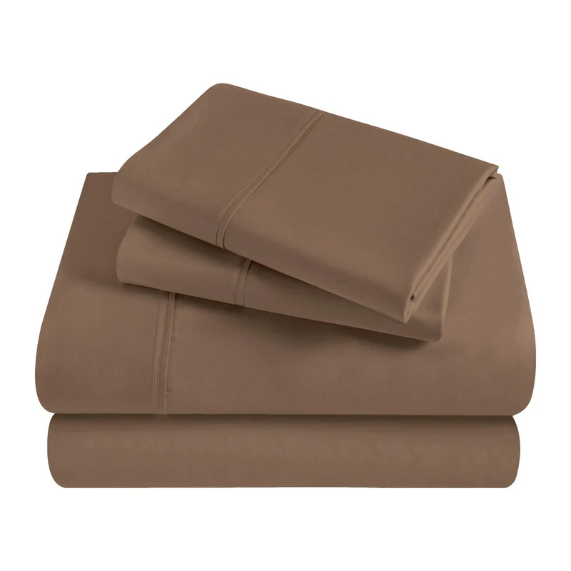 Superior Solid 300 Thread Count Egyptian Cotton Sateen Sheet Set 4-Piece - Image 16