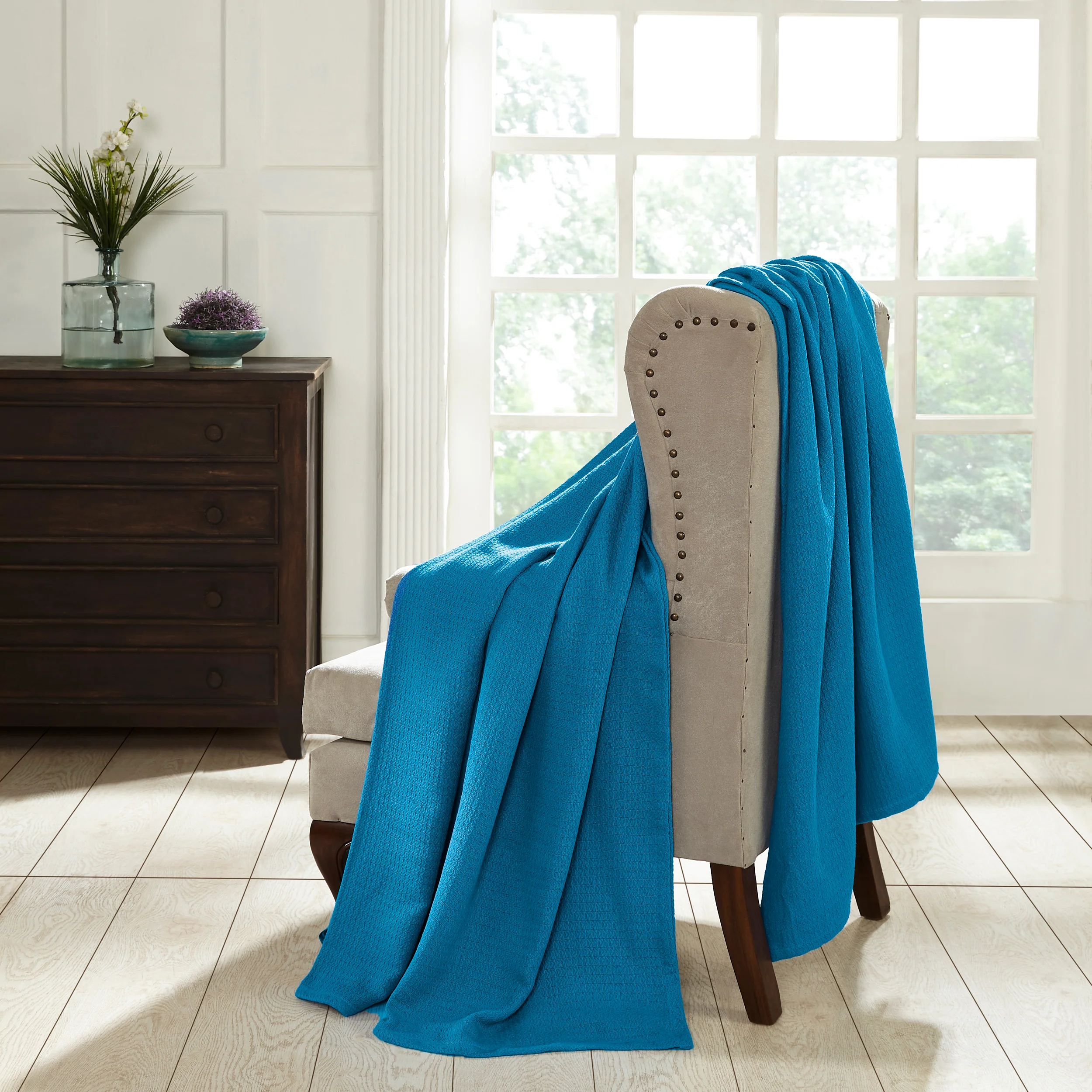 Superior Waffle 100% Cotton Lightweight Blanket - Image 23