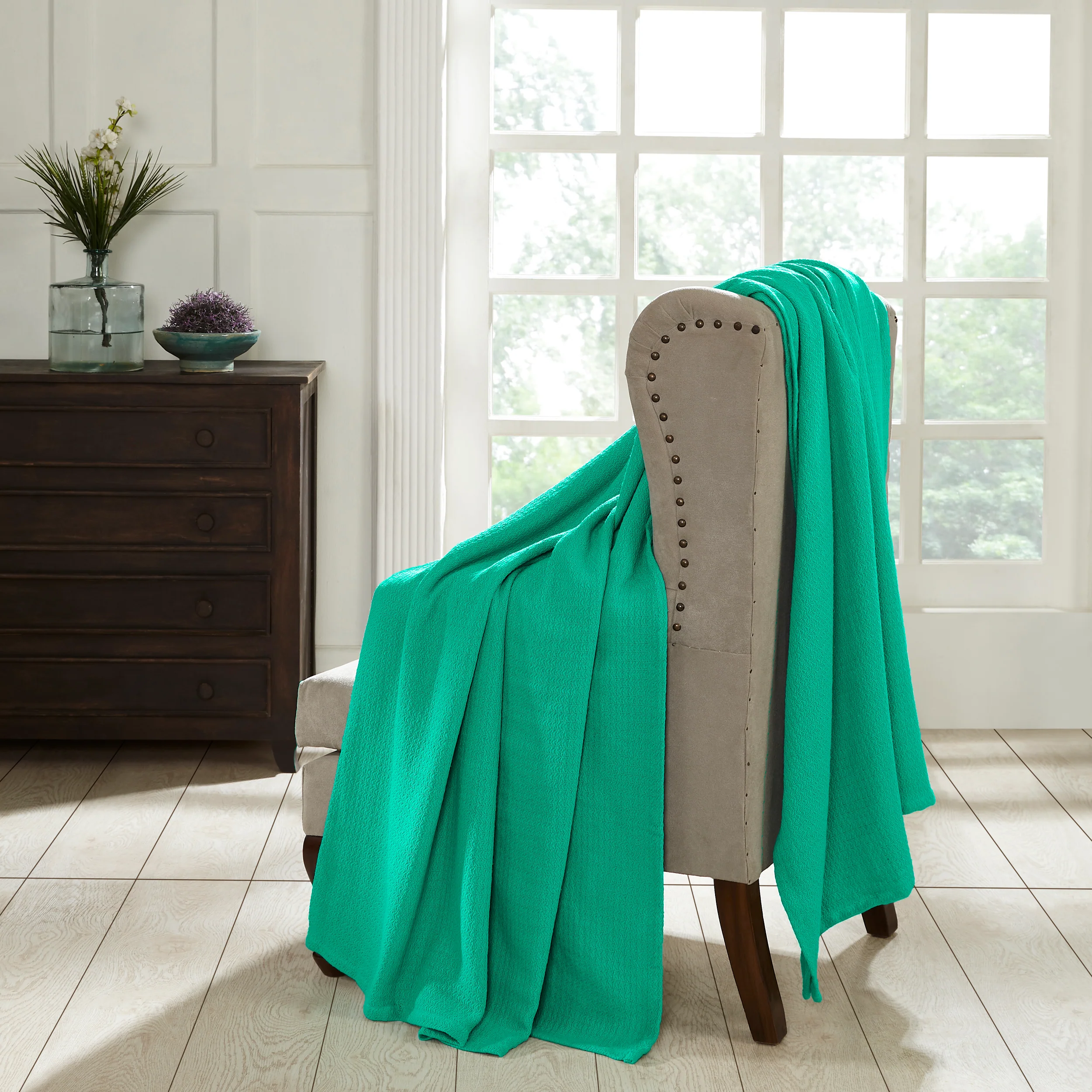 Superior Waffle 100% Cotton Lightweight Blanket - Image 27