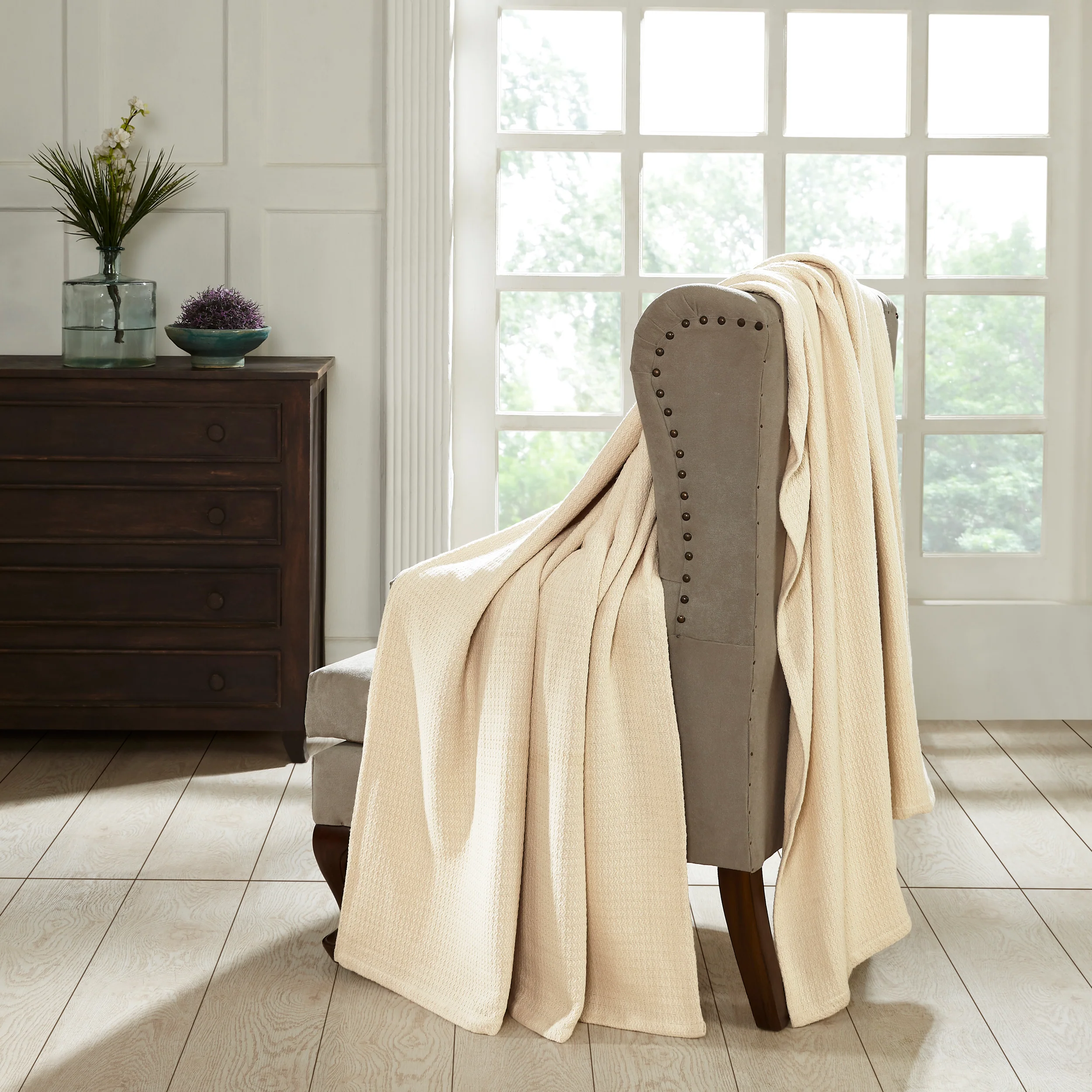 Superior Waffle 100% Cotton Lightweight Blanket - Image 28