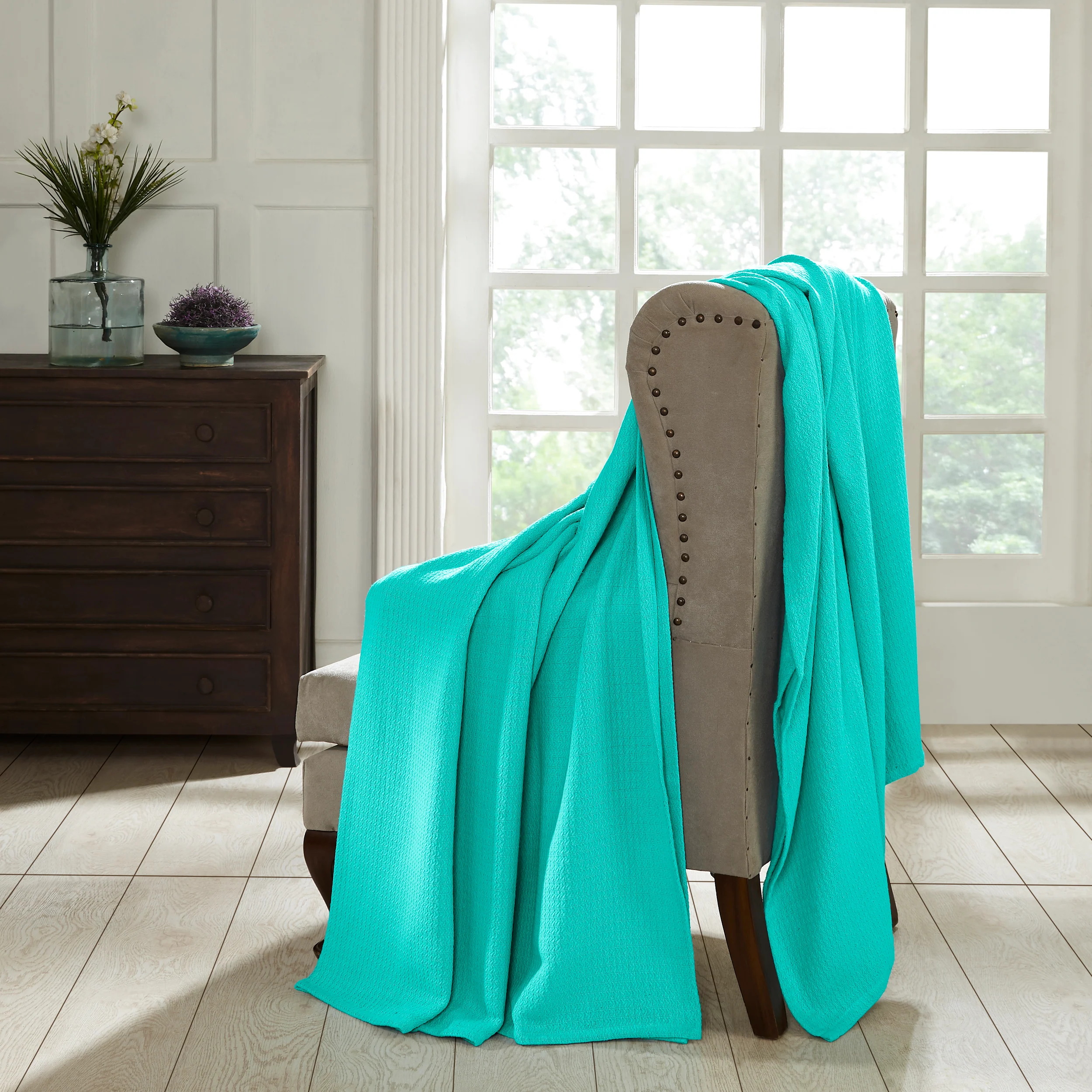 Superior Waffle 100% Cotton Lightweight Blanket - Image 31