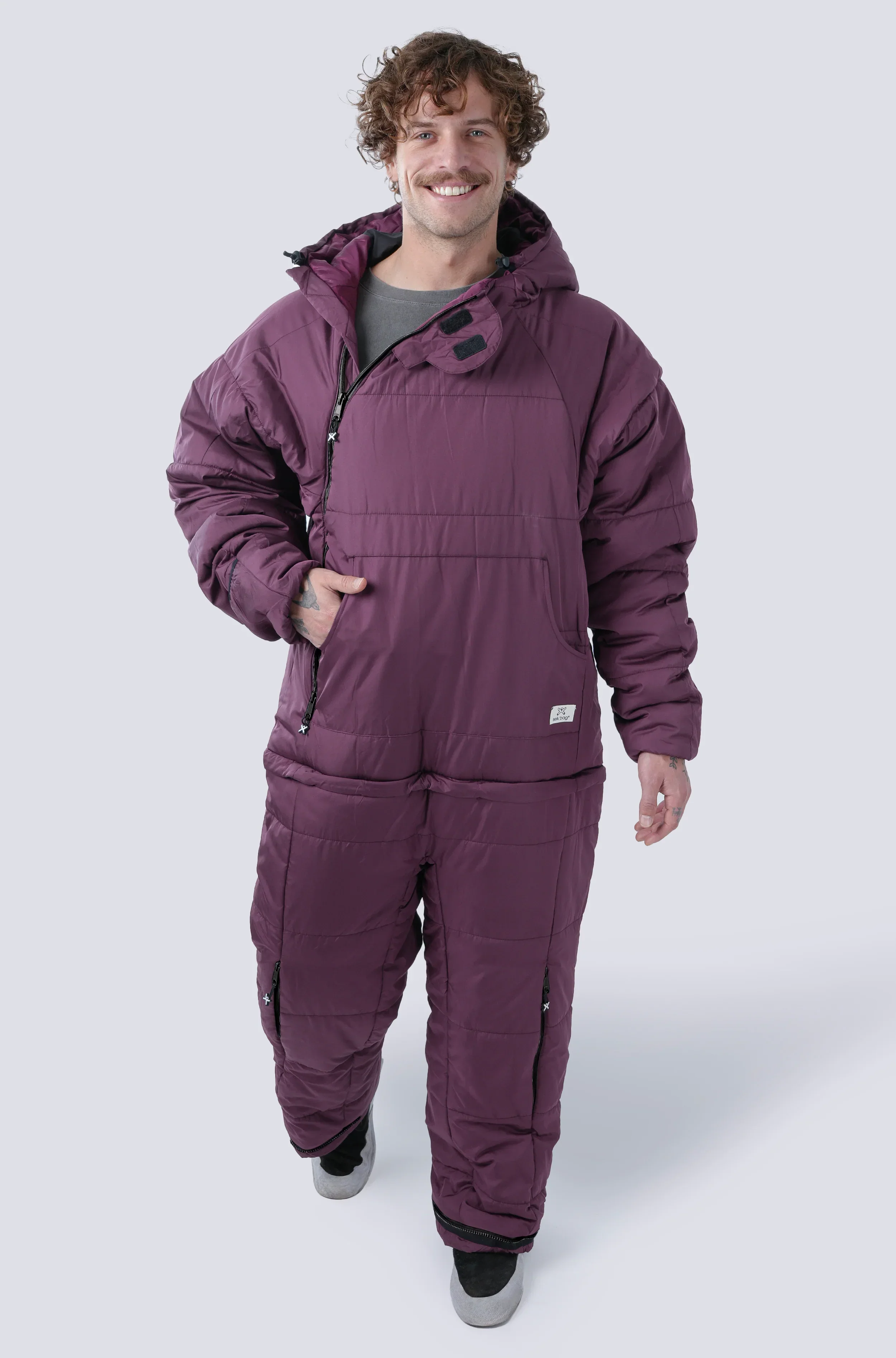 Selk'bag The Original Wearable Burgundy SWYTCH Sleeping Bag - Image 3