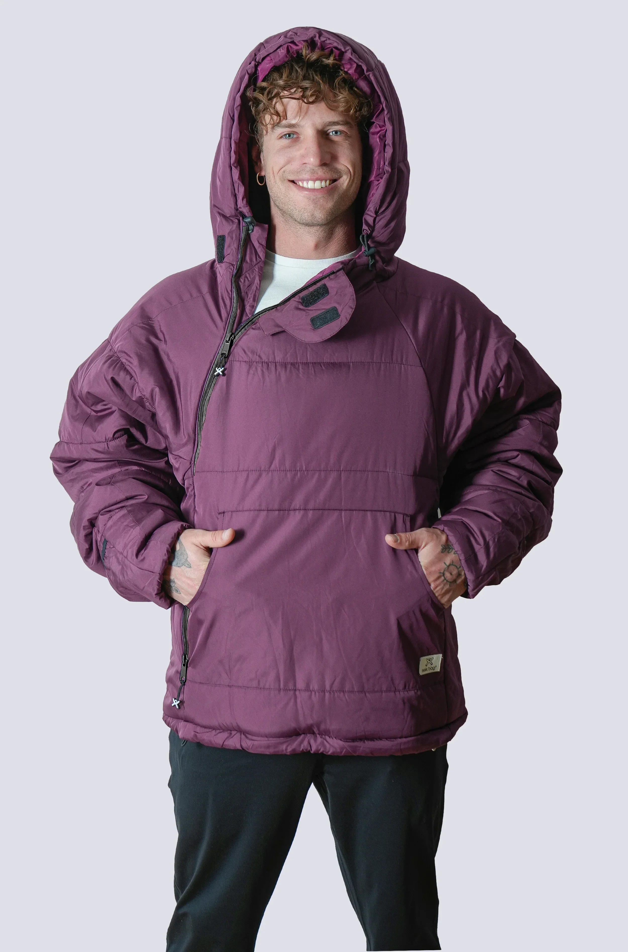 Selk'bag The Original Wearable Burgundy SWYTCH Sleeping Bag - Image 4