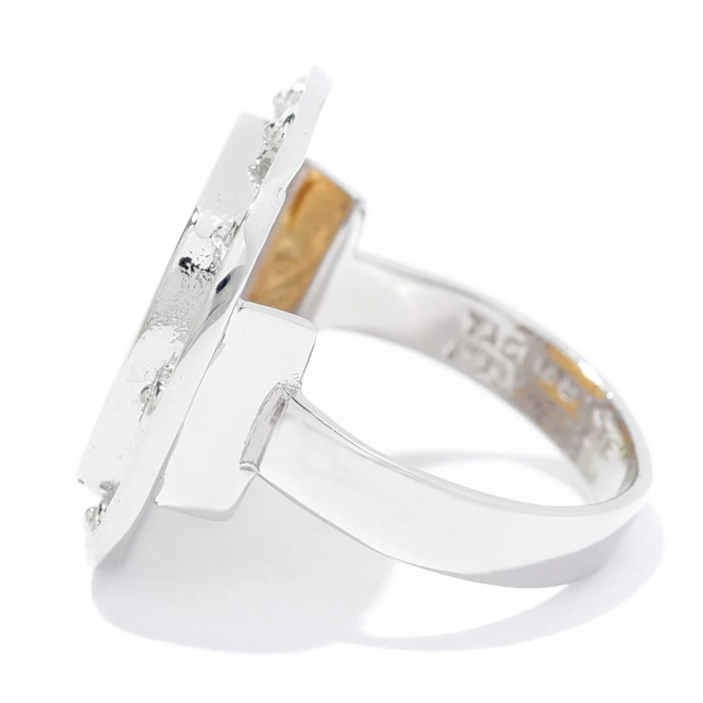 Tagliamonte 18K Gold Plated Sterling Silver Hercules Cushion Shape Ring - Image 2