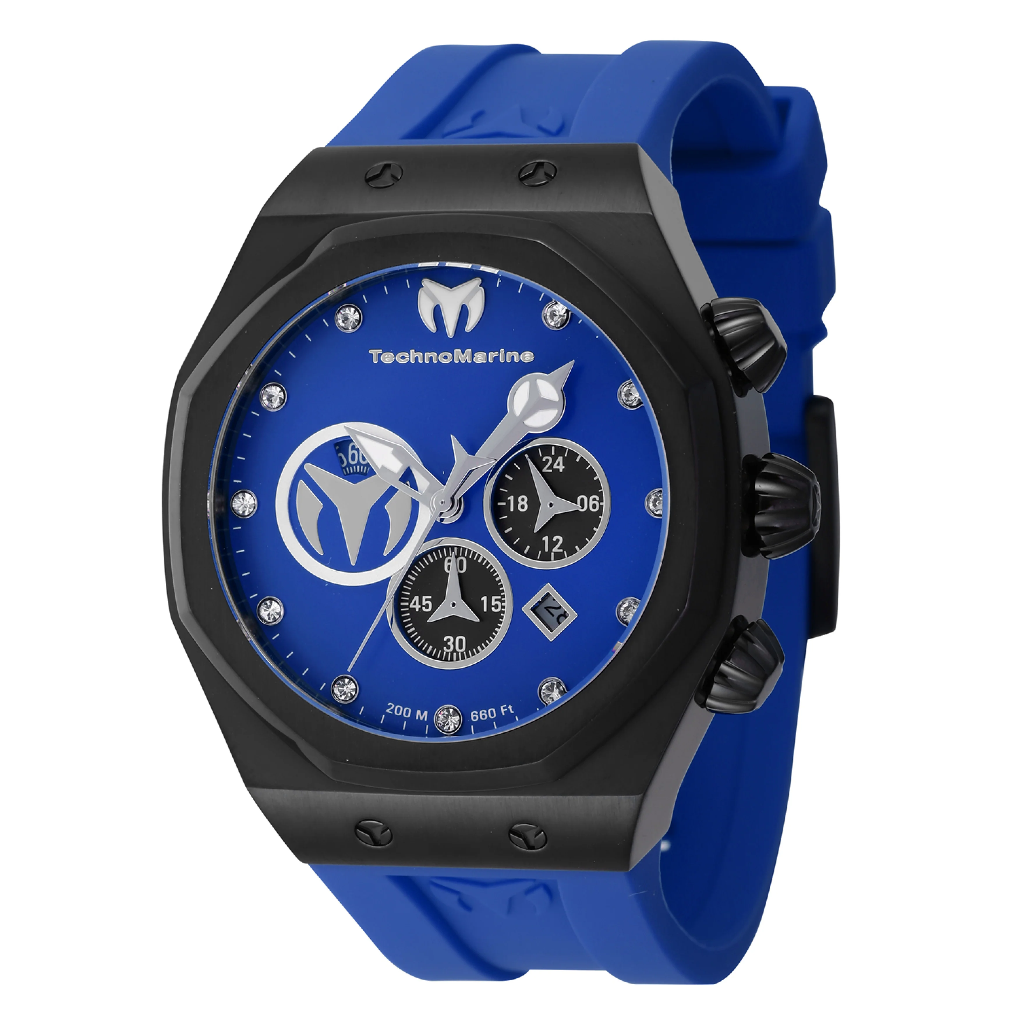 TechnoMarine Men's 45mm Reef Sun Quartz Chronograph Silicone Strap Watch - Image 3