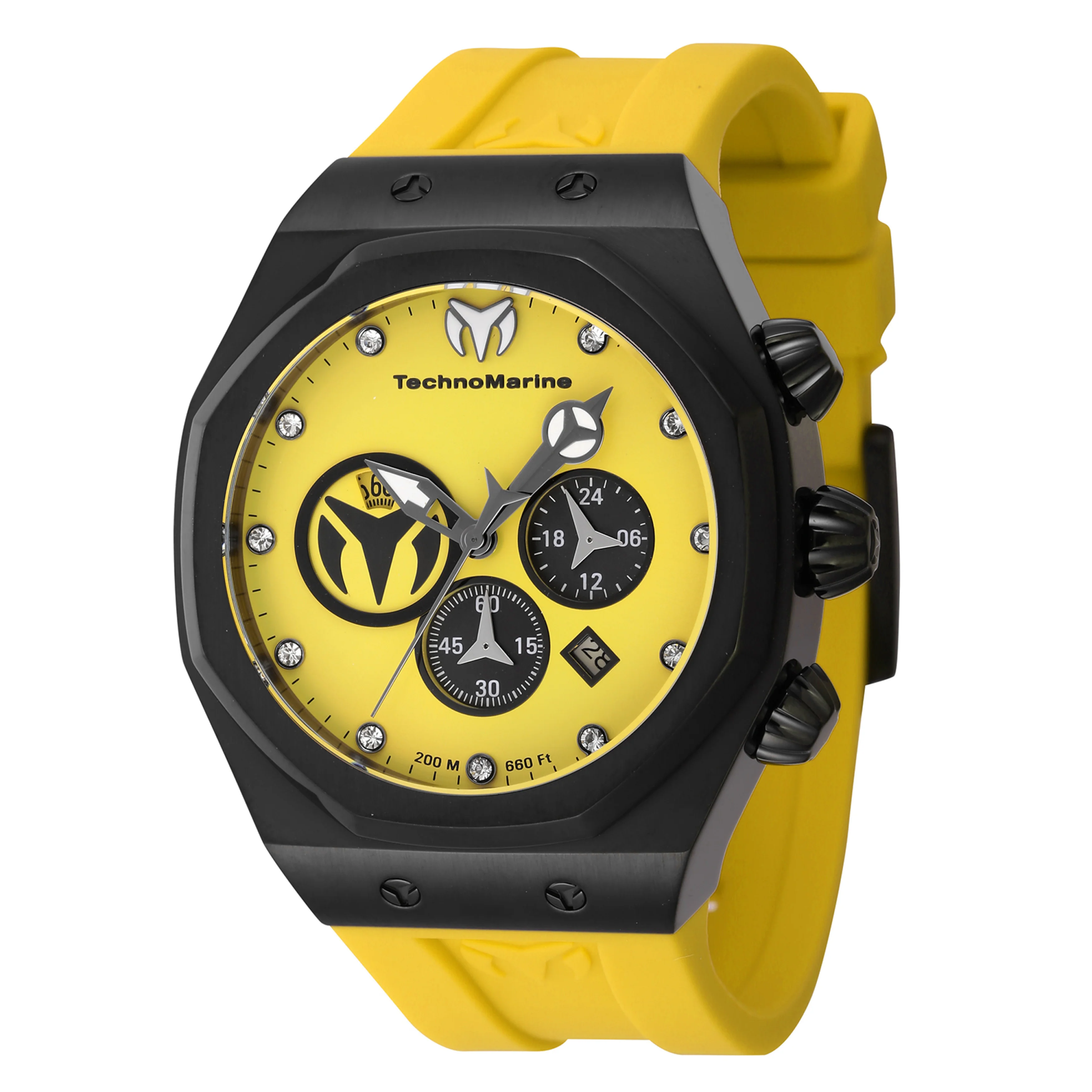 TechnoMarine Men's 45mm Reef Sun Quartz Chronograph Silicone Strap Watch - Image 4