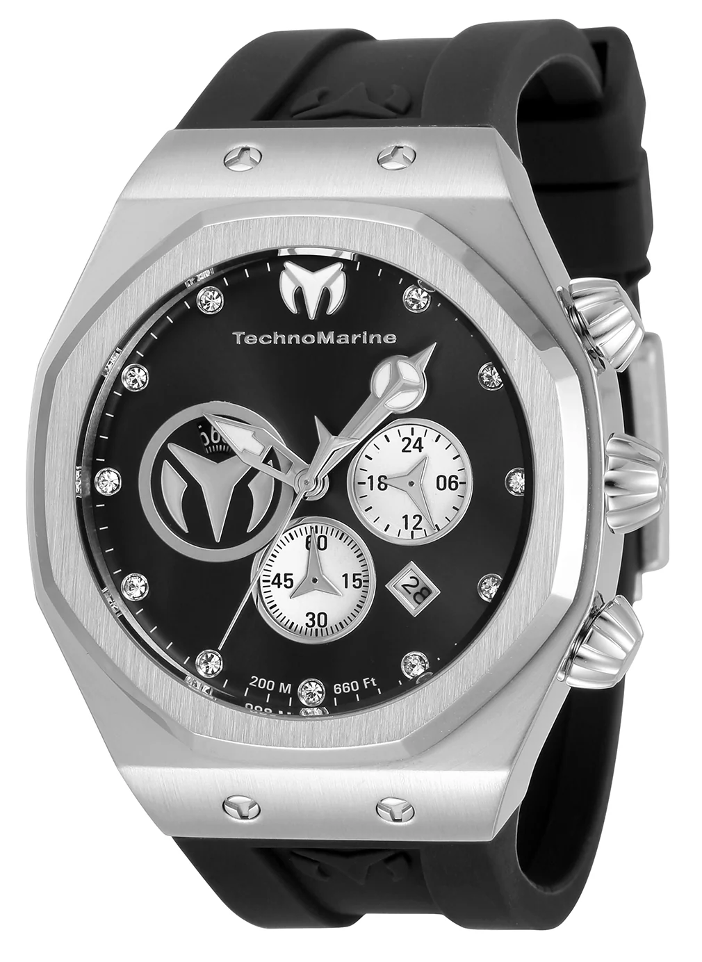 TechnoMarine Men's 45mm Reef Sun Quartz Chronograph Silicone Strap Watch - Image 6