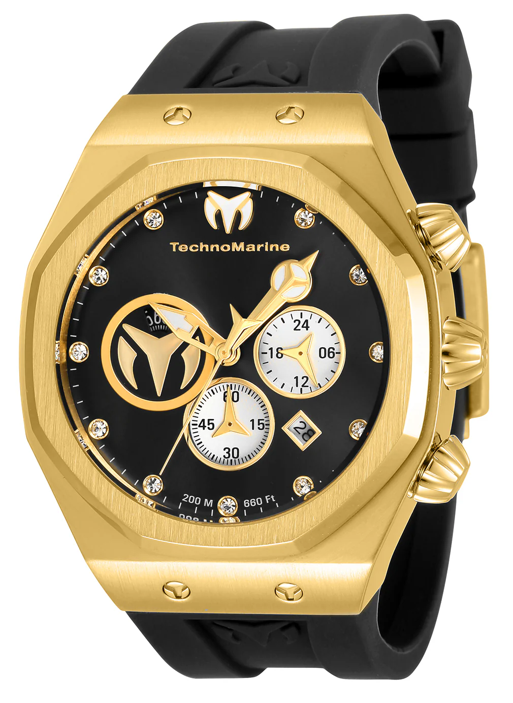 TechnoMarine Men's 45mm Reef Sun Quartz Chronograph Silicone Strap Watch - Image 8