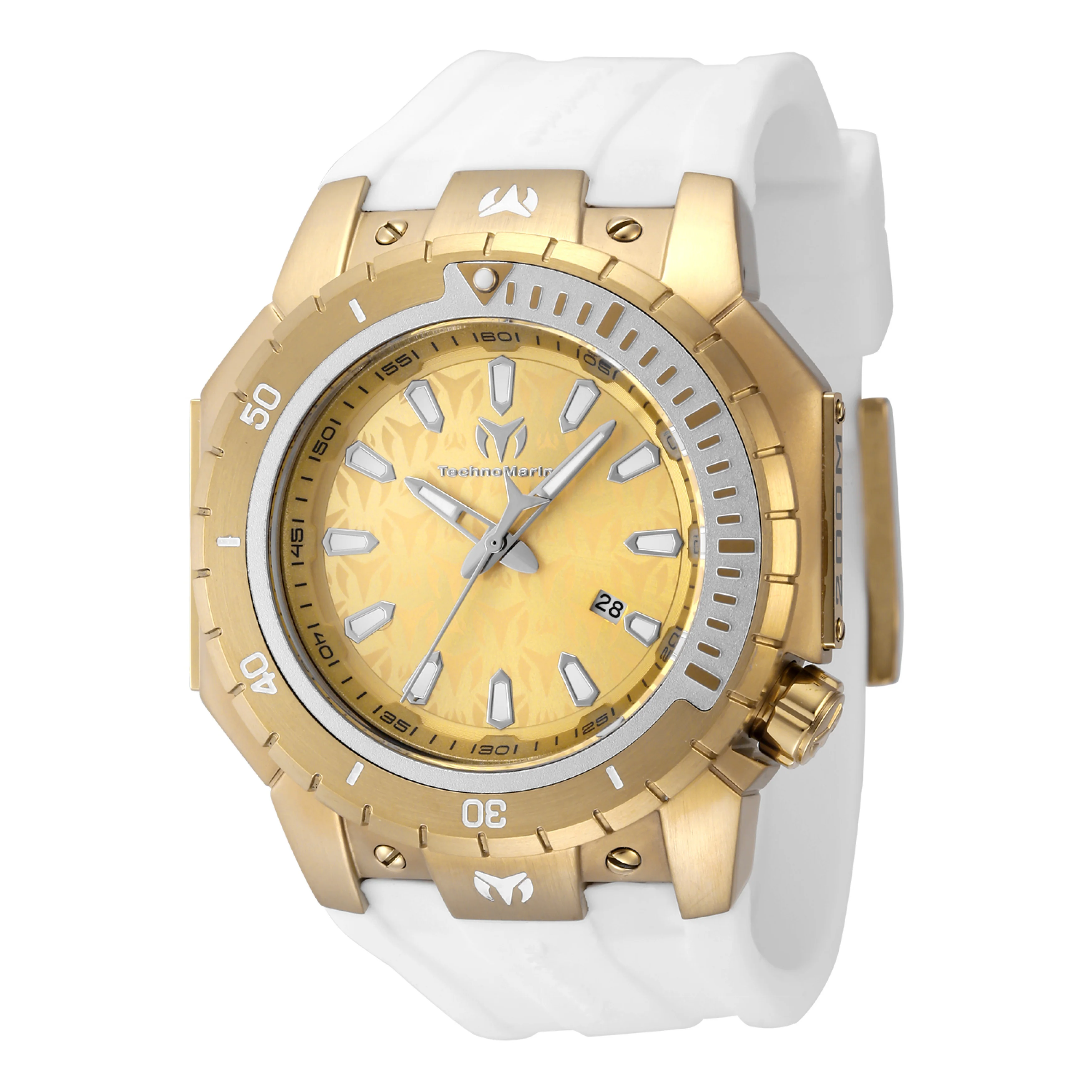 TechnoMarine Men's 48mm Manta Sea Quartz Silicone Strap Watch - Image 3