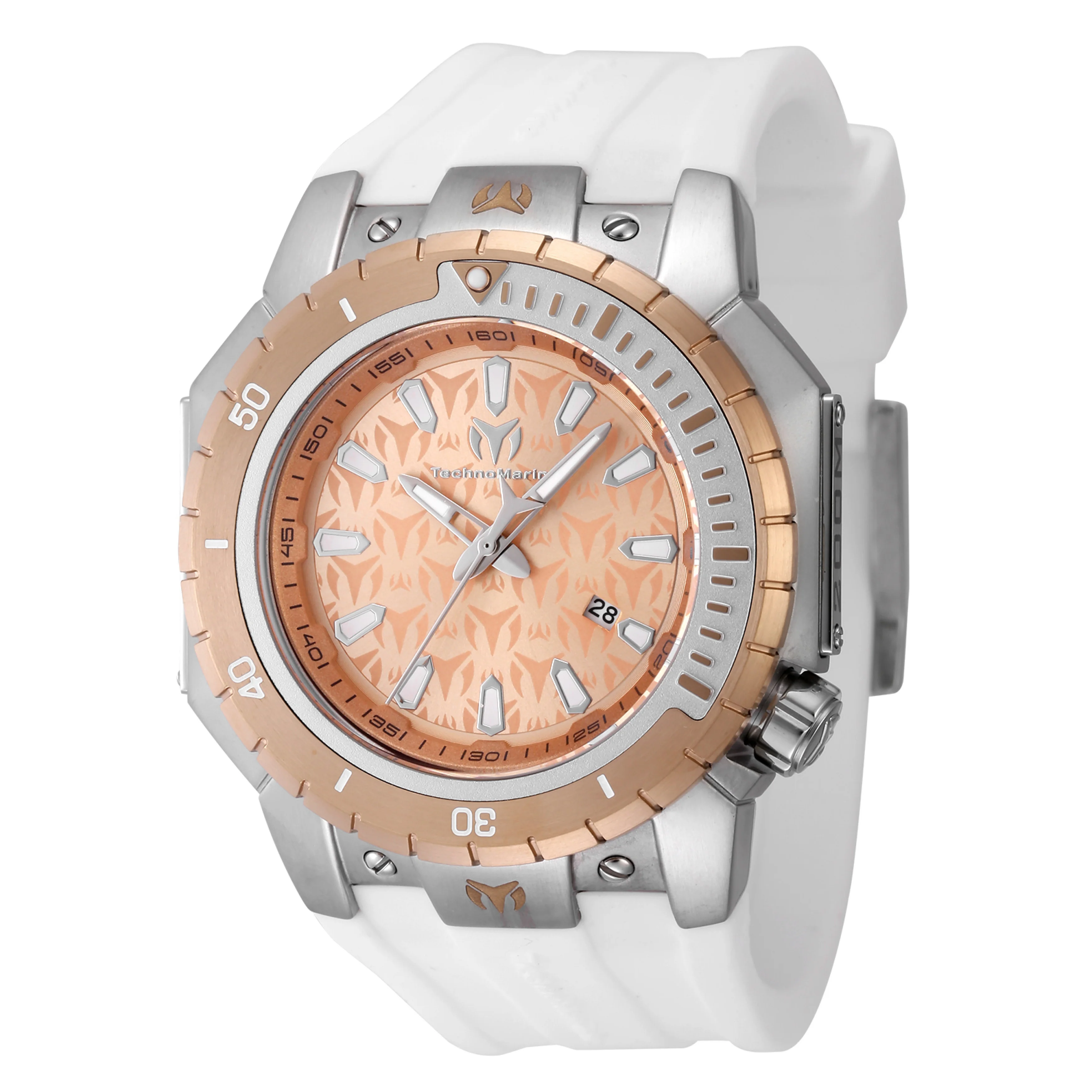 TechnoMarine Men's 48mm Manta Sea Quartz Silicone Strap Watch - Image 4