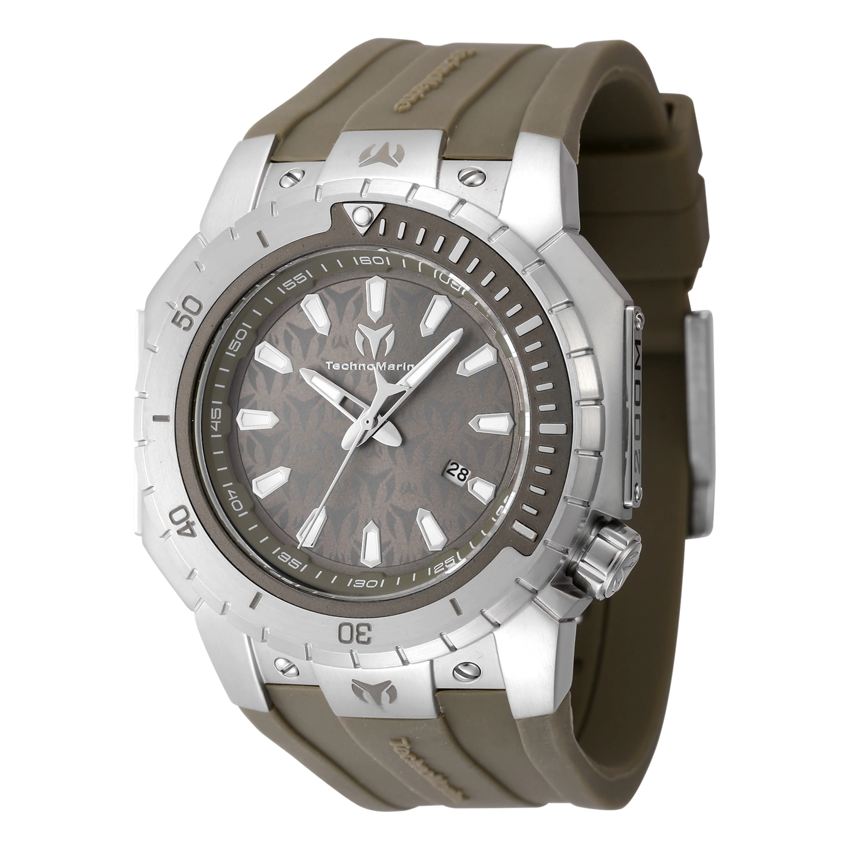 TechnoMarine Men's 48mm Manta Sea Quartz Silicone Strap Watch - Image 5