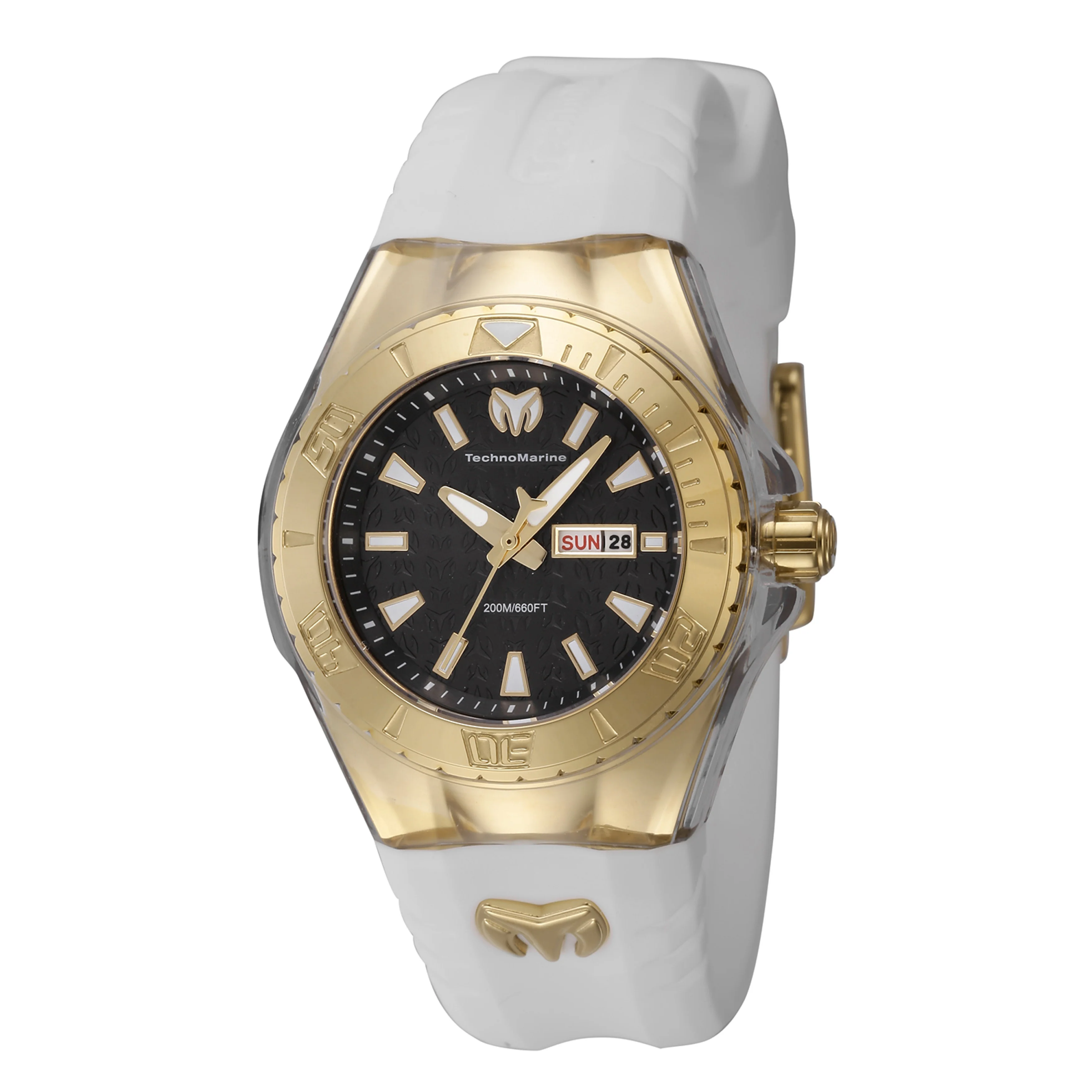 TechnoMarine Women's 36mm Cruise Monogram Quartz Silicone Strap Watch - Image 3