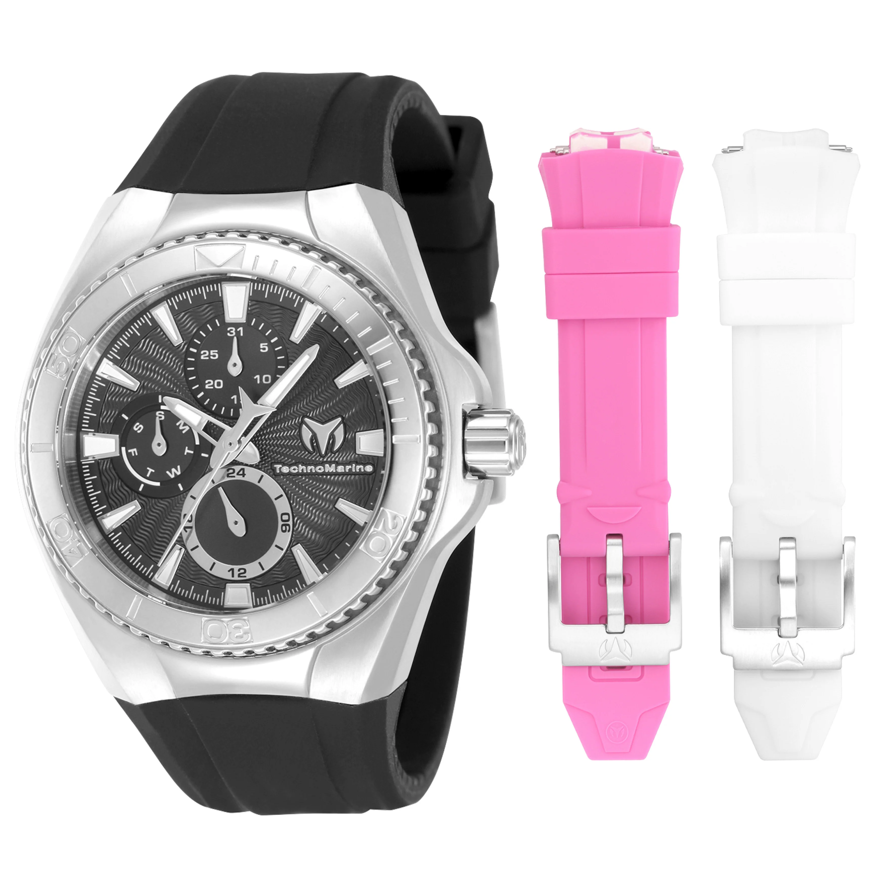 TechnoMarine Women's 40mm Cruise California Quartz Interchangeable Silicone Strap Watch - Image 2