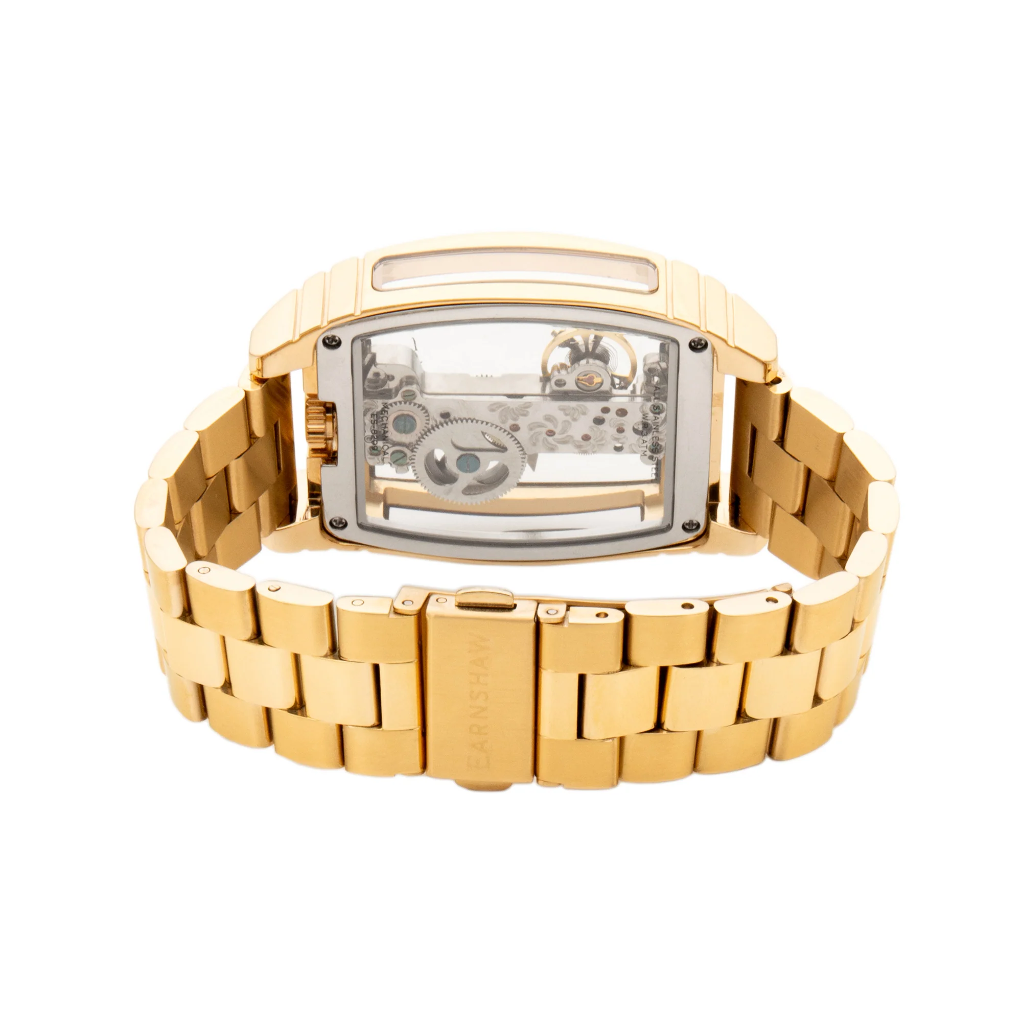 Thomas Earnshaw Men's 36mm Wolver Bridge Mechanical Barrel Case Bracelet Watch - Image 11