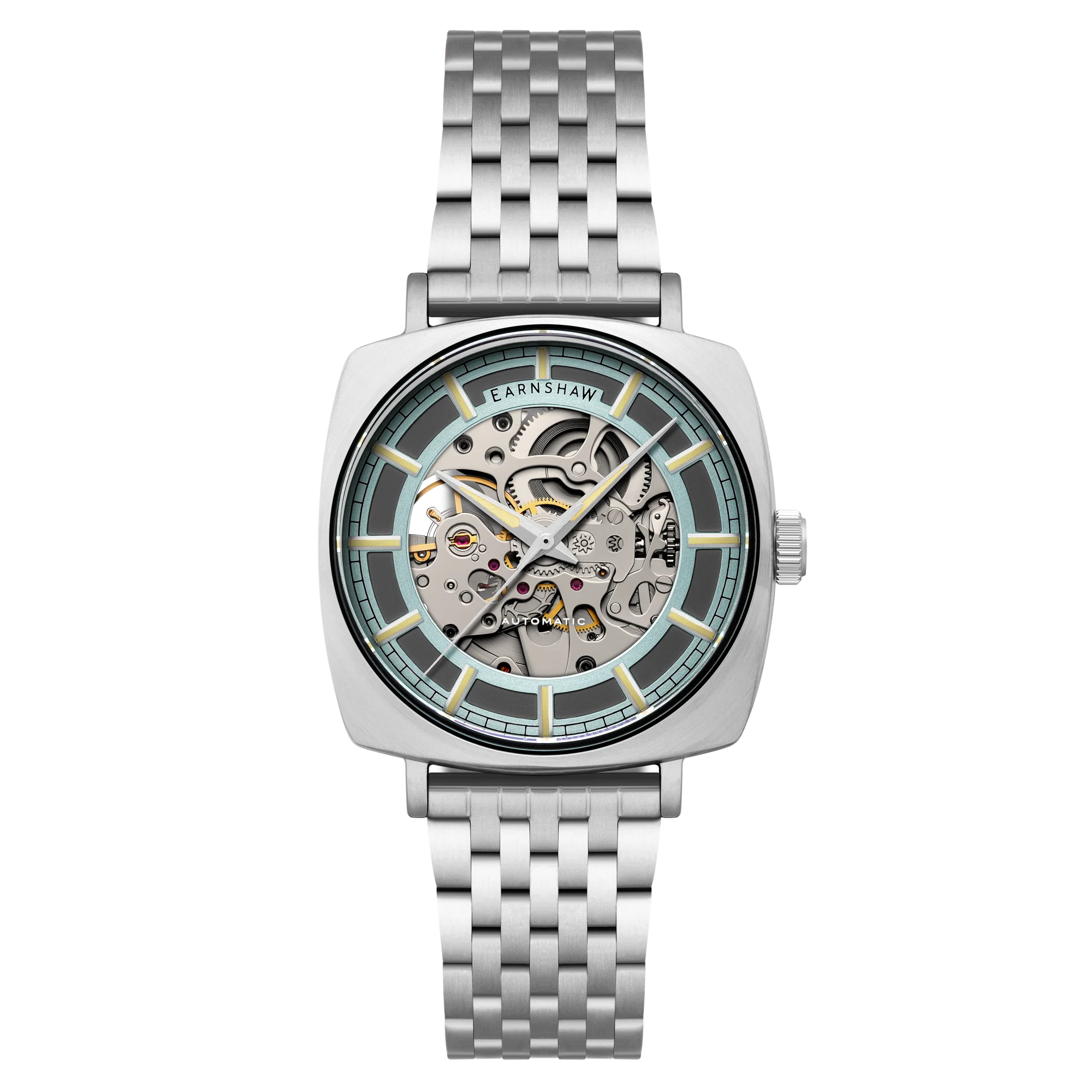 Thomas Earnshaw Men's 40mm Moorgate Automatic Skeletonized Bracelet Watch - Image 2