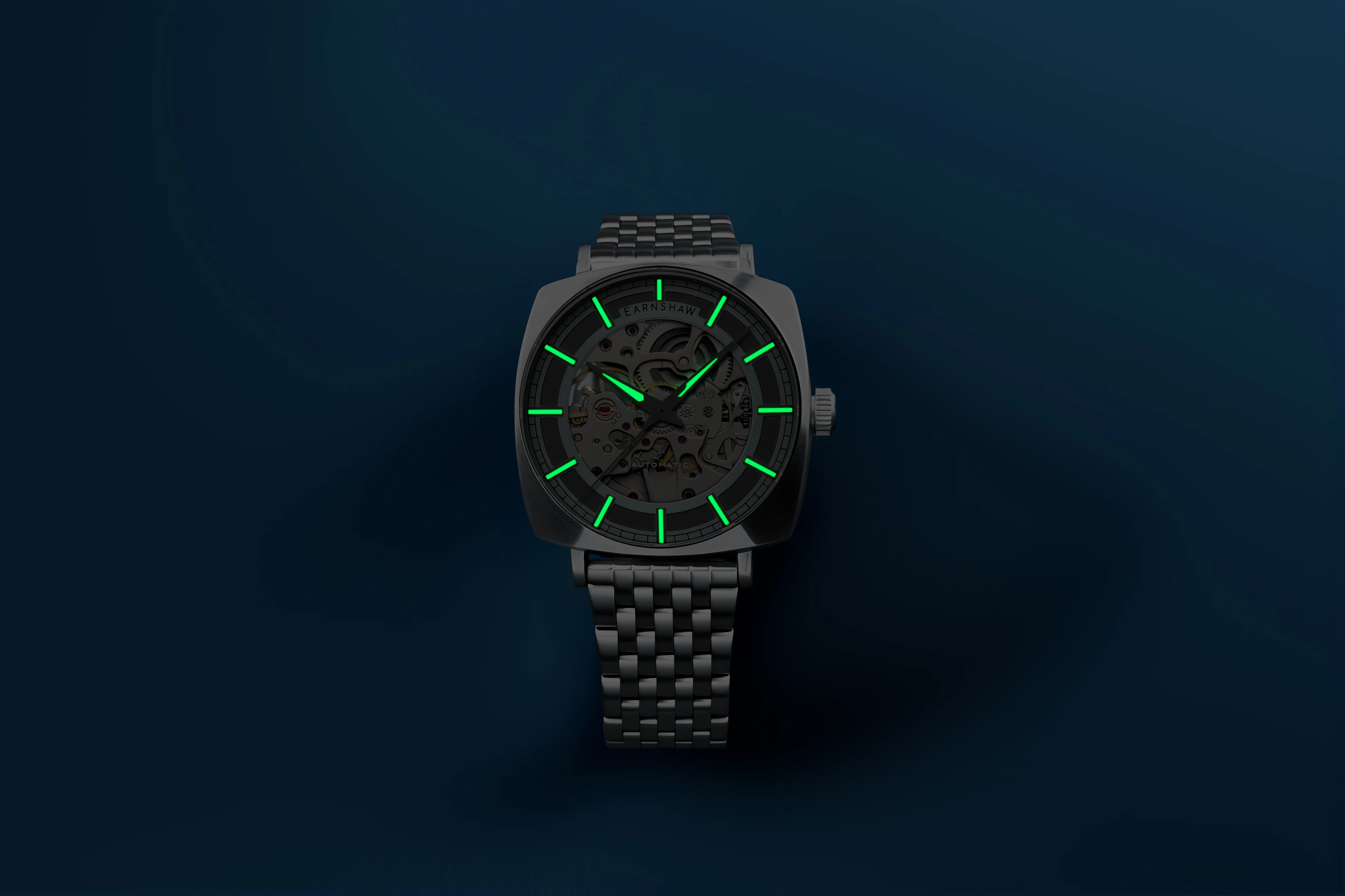 Thomas Earnshaw Men's 40mm Moorgate Automatic Skeletonized Bracelet Watch - Image 7