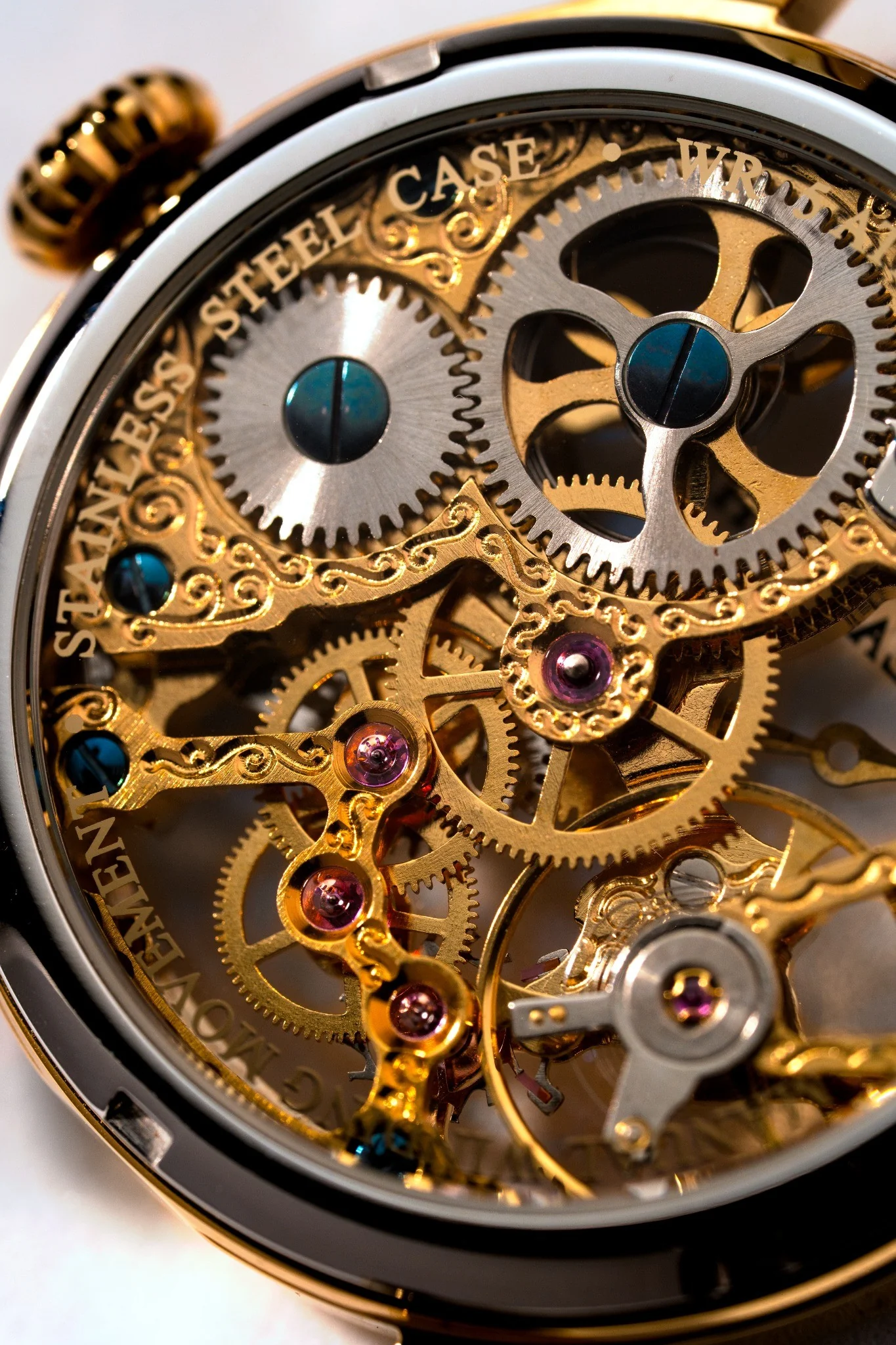 Thomas Earnshaw Men's 42mm Bauer Mechanical Skeletonized Strap Watch - Image 9