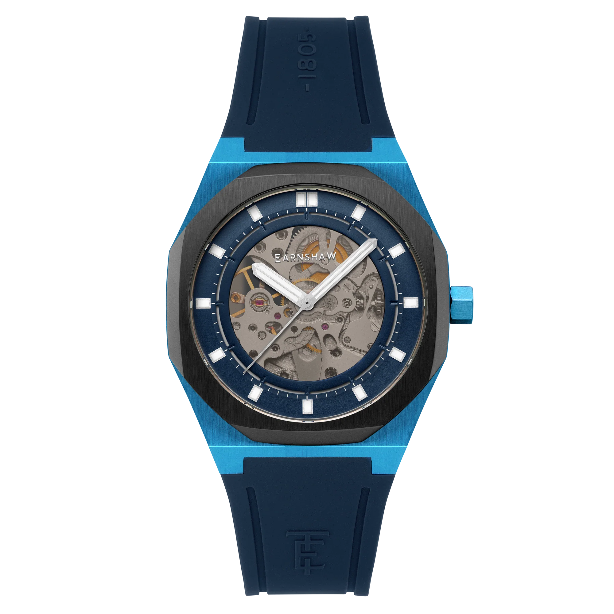 Thomas Earnshaw Men's 42mm Drake Automatic Skeletonize Dial Silicone Strap Watch - Image 2