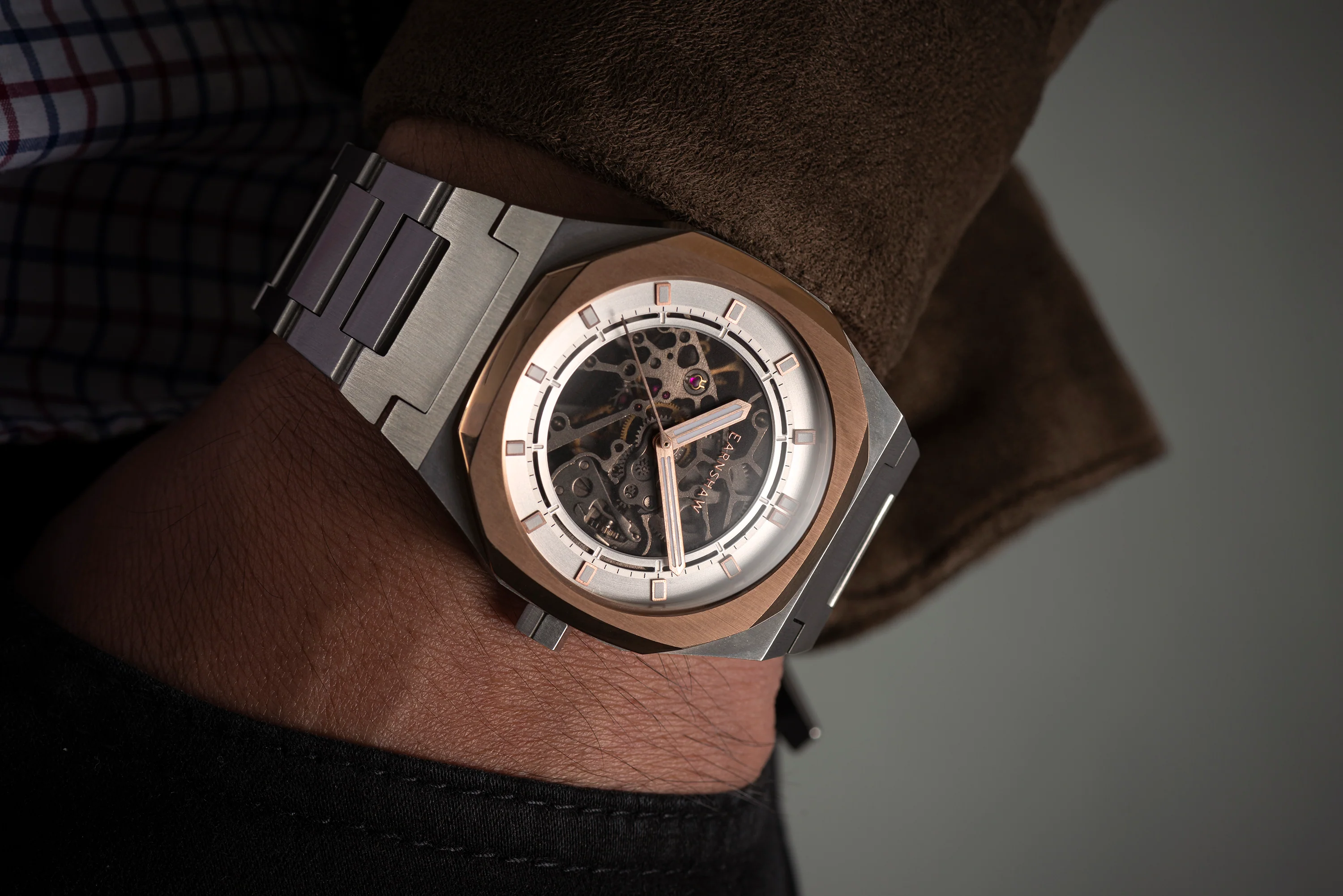 Thomas Earnshaw Men's 42mm Drake Automatic Skeletonized Bracelet Watch - Image 6