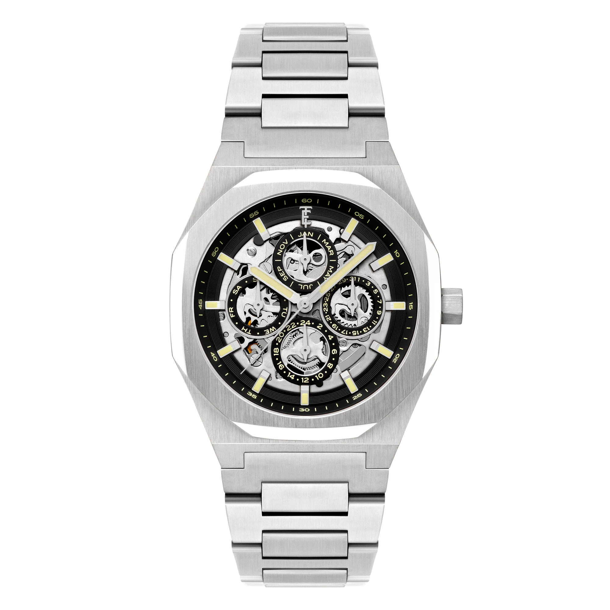 Thomas Earnshaw Men's 42mm Drake Automatic Triple Calendar Bracelet Watch - Image 2