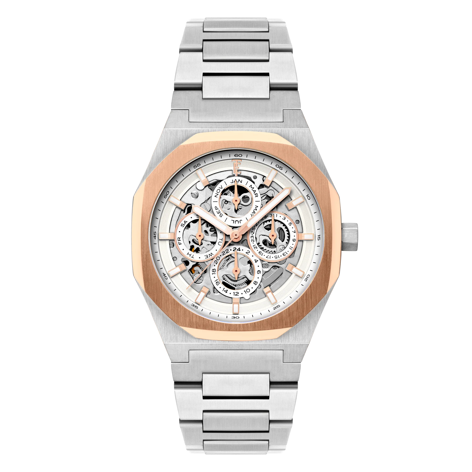 Thomas Earnshaw Men's 42mm Drake Automatic Triple Calendar Bracelet Watch - Image 3