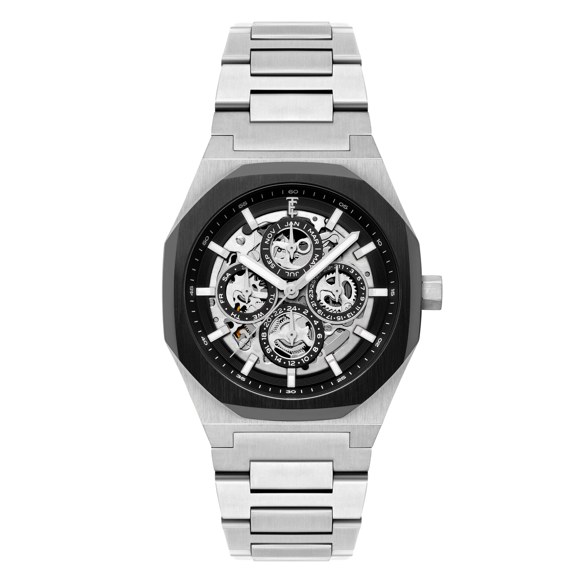 Thomas Earnshaw Men's 42mm Drake Automatic Triple Calendar Bracelet Watch - Image 4