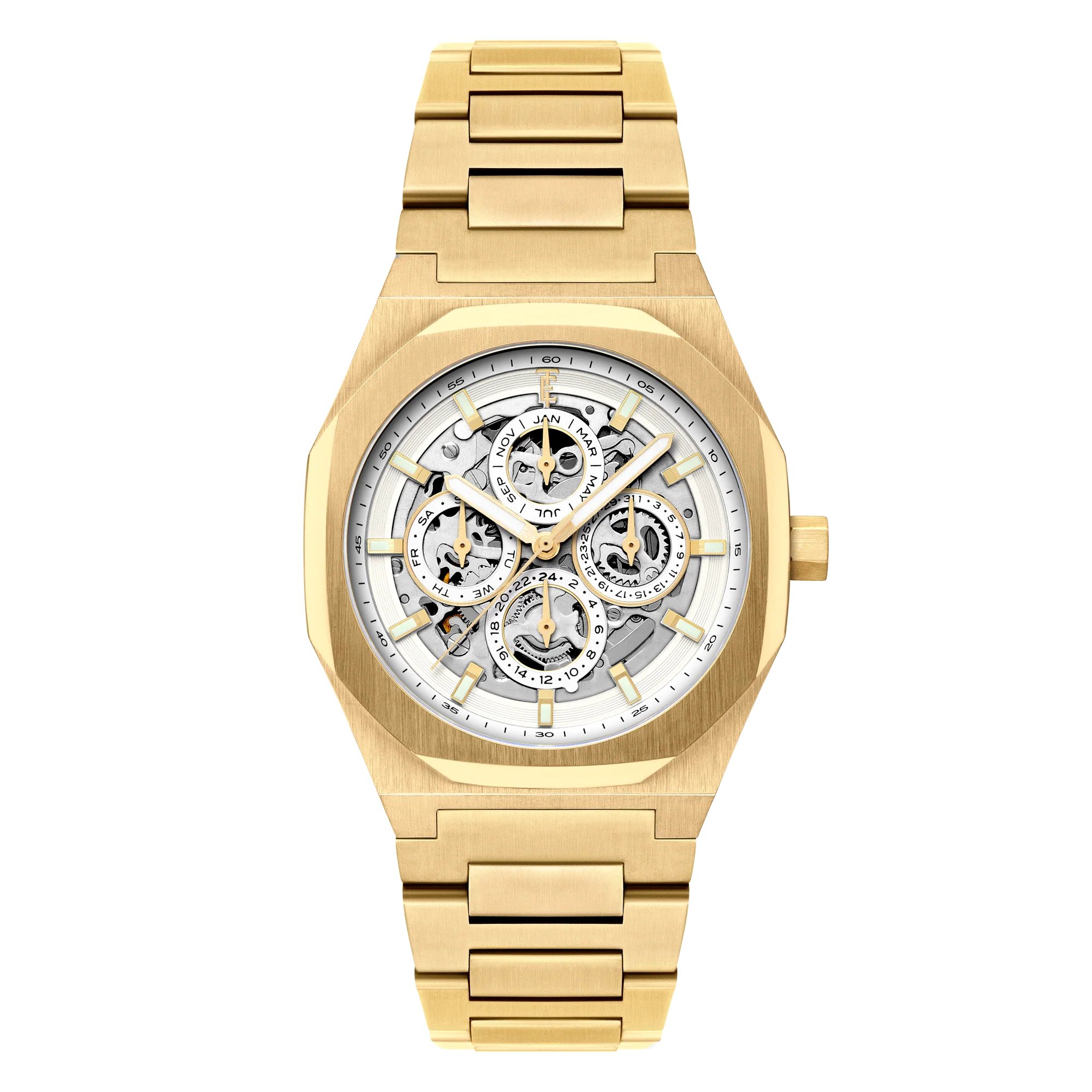 Thomas Earnshaw Men's 42mm Drake Automatic Triple Calendar Bracelet Watch - Image 5