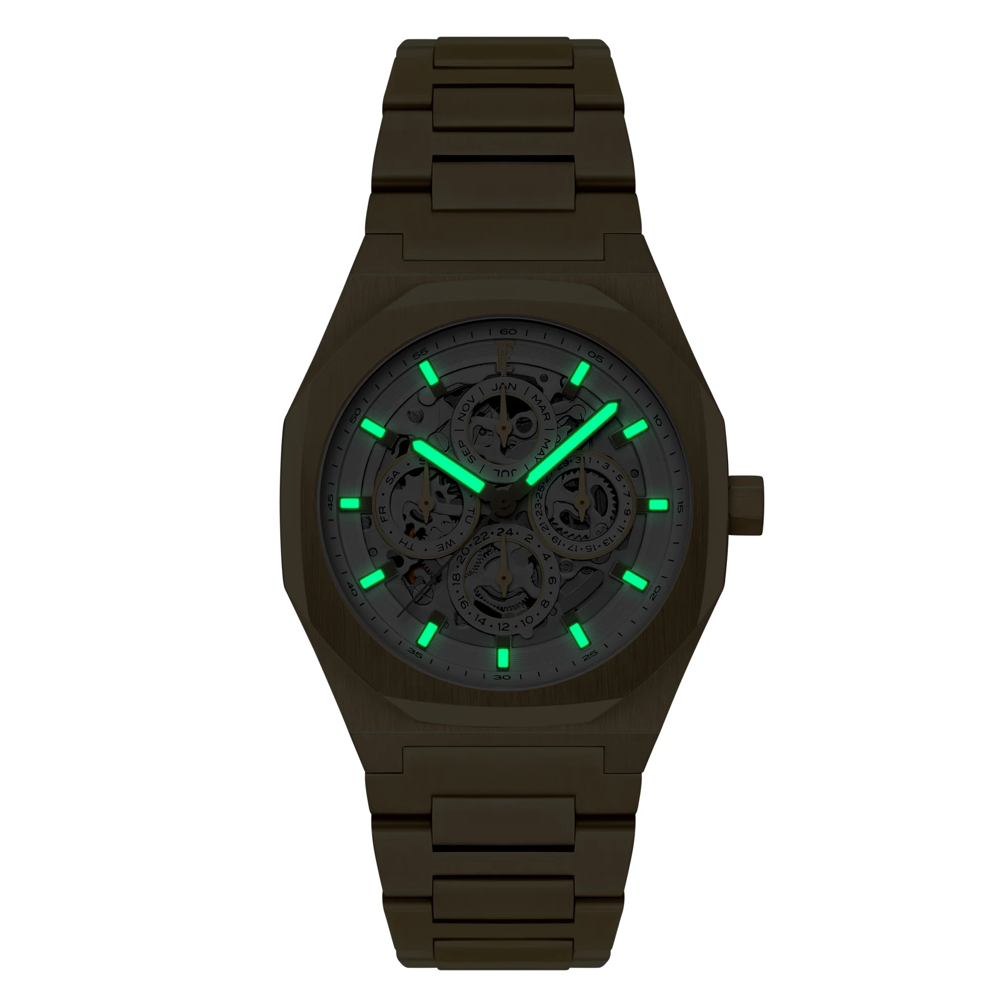Thomas Earnshaw Men's 42mm Drake Automatic Triple Calendar Bracelet Watch - Image 9