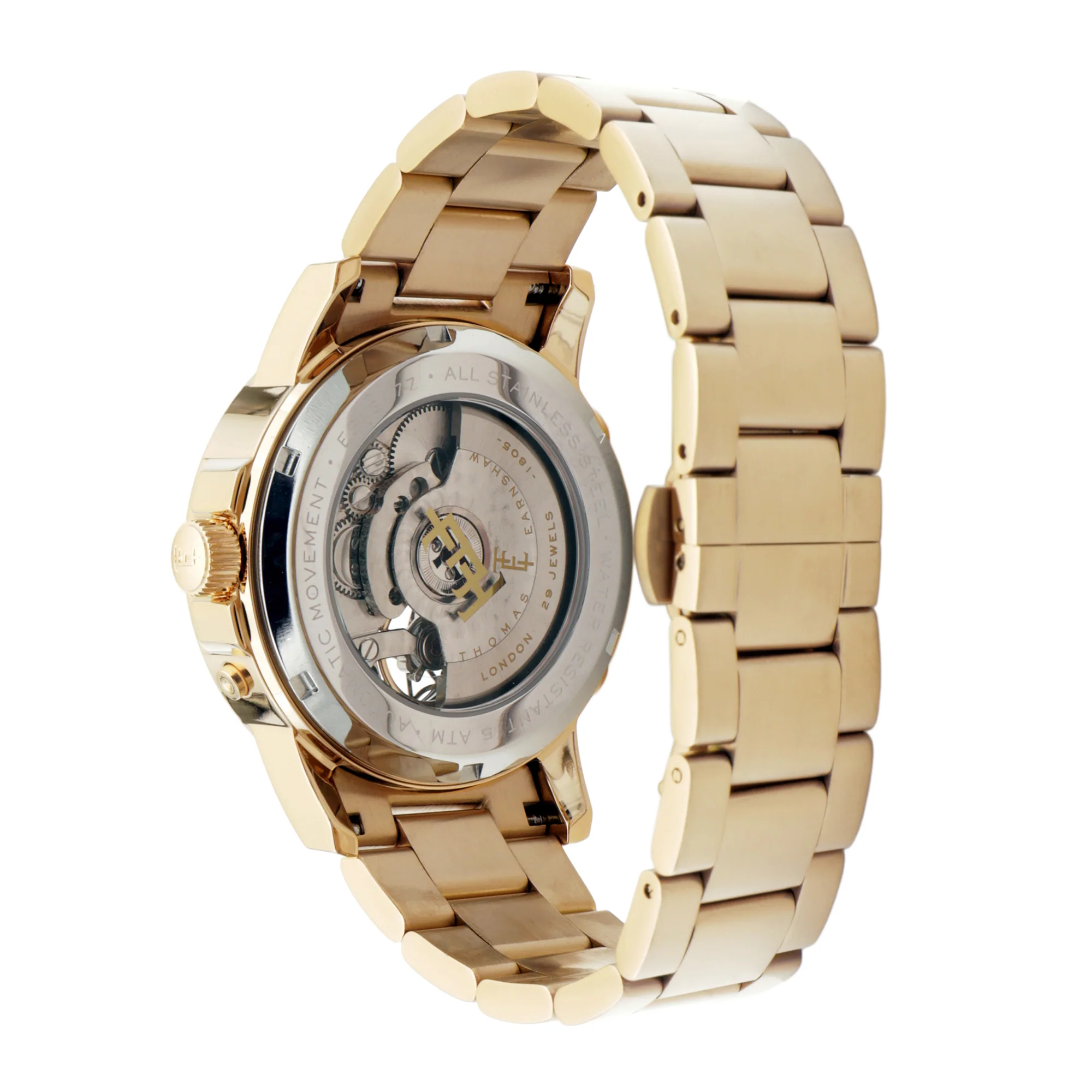 Thomas Earnshaw Men's 42mm Marlyebone Automatic Grand Date Calendar Bracelet Watch - Image 10