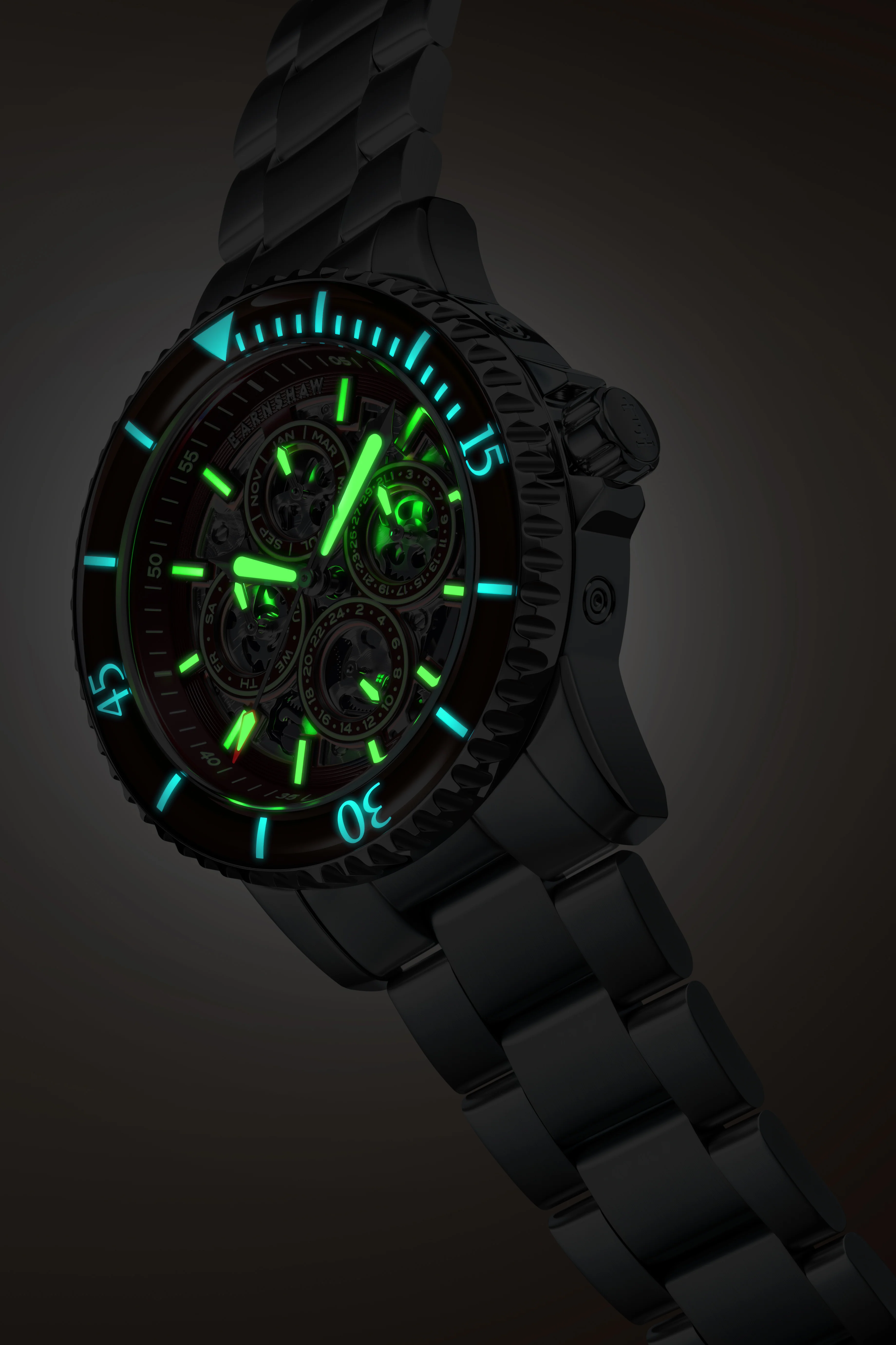 Thomas Earnshaw Men's 43mm Duncan Automatic Triple Calendar Bracelet Watch - Image 7