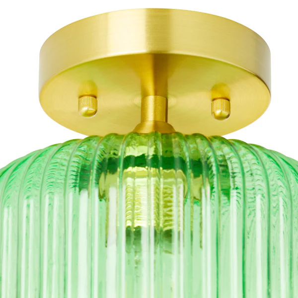 Tiffany-Style Lighting 10.25" William Green Globe Ceiling Light - Image 3