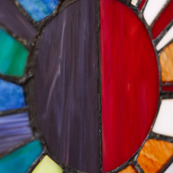 Tiffany-Style Lighting 12.75" Serenity Novelty Stained Glass Window Panel - Image 4