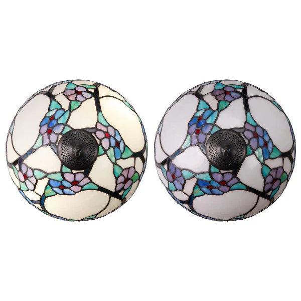 Tiffany-Style Lighting 24.75" Tula Bowl Shade Stained Glass Table Lamp - Image 13