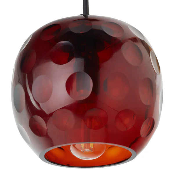 Tiffany Style Lighting 6" Hilary Retro Handblown Glass Globe Shade Pendant - Image 2