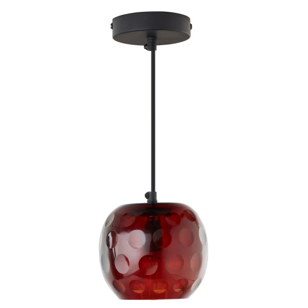 Tiffany Style Lighting 6" Hilary Retro Handblown Glass Globe Shade Pendant - Image 4