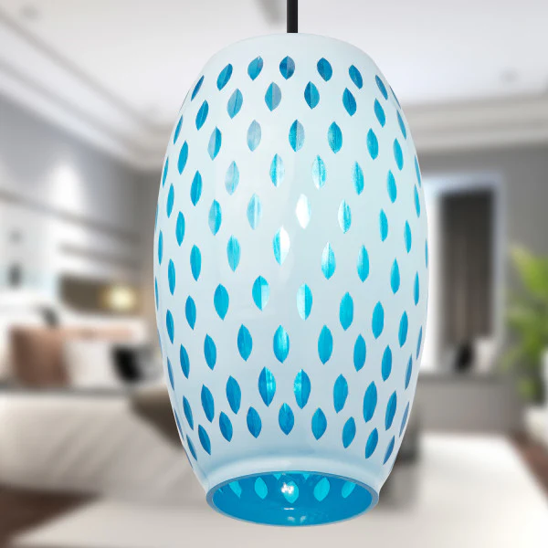 Tiffany-Style Lighting 6" Mira Glam Glass Globe Shade Pendant - Image 12