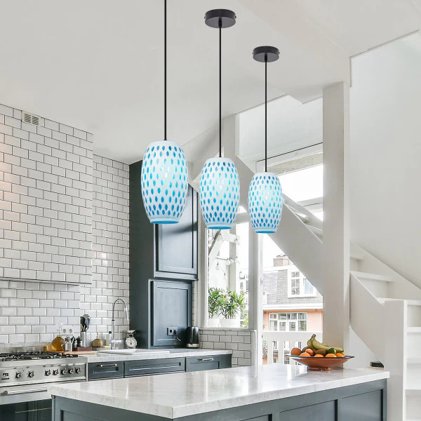 Tiffany-Style Lighting 6" Mira Glam Glass Globe Shade Pendant - Image 13