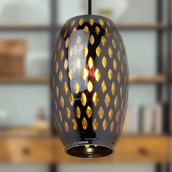 Tiffany-Style Lighting 6" Mira Glam Glass Globe Shade Pendant - Image 6