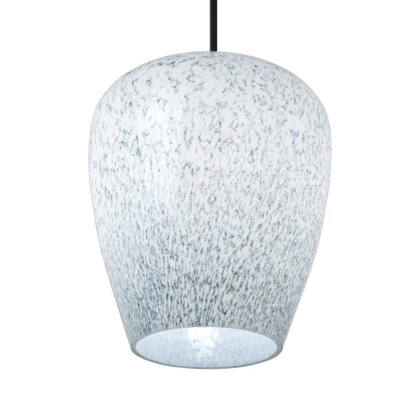 Tiffany-Style Lighting 7.8" Cindy Glam Blue & White Globe Shade Pendant Light - Image 2