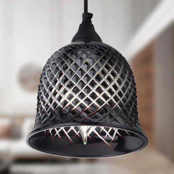 Tiffany-Style Lighting 7" Blair Handblown Glass Bell Shade Pendant - Image 5