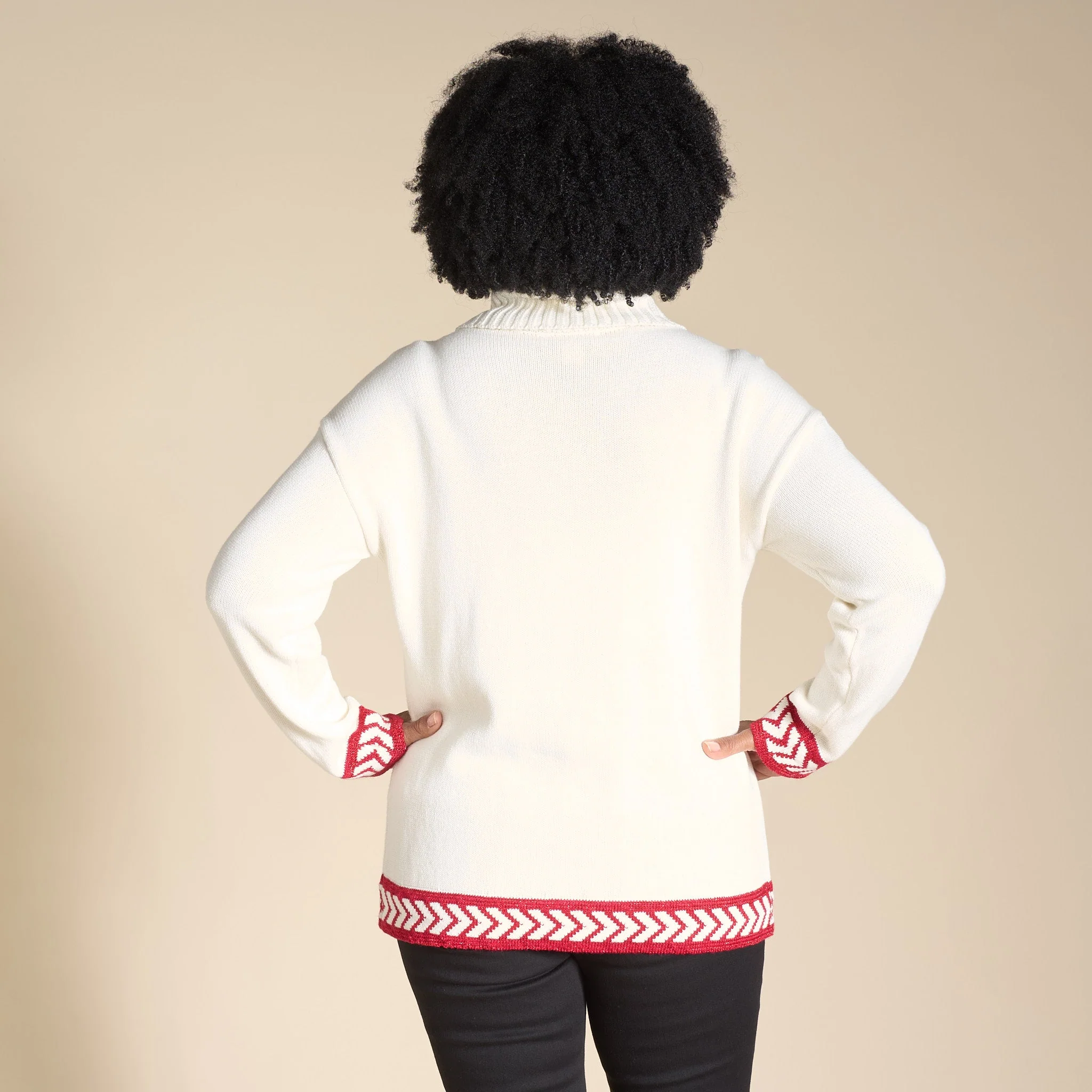 Christopher & Banks Tinsel Holiday Pullover Sweater - Image 2