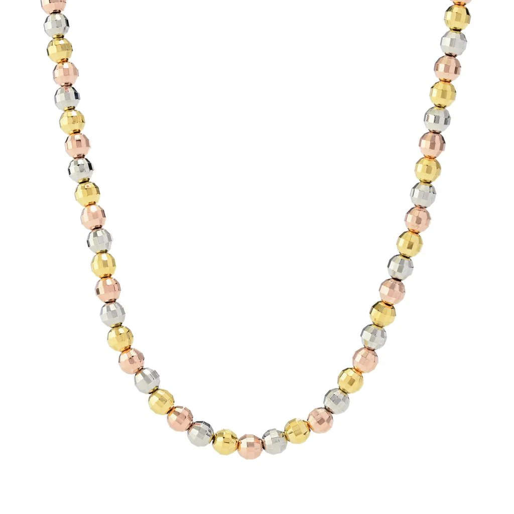 Toscana Italiana 18K Gold Plated Adjustable Beaded Necklace - Image 3